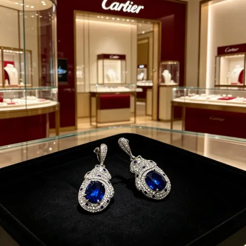 Wholesale Cartier Earrings For Women #1478957 $42.00 USD, Wholesale Quality Replica Cartier Earrings