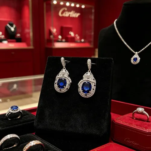 Replica Cartier Earrings For Women #1478957 $42.00 USD for Wholesale