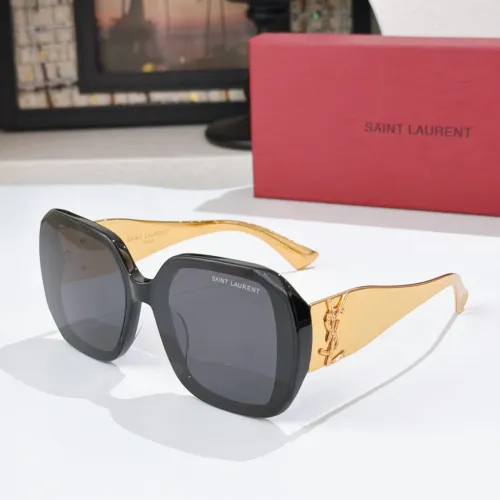 Wholesale Yves Saint Laurent YSL AAA Quality Sunglasses #1478970 $60.00 USD, Wholesale Quality Replica Yves Saint Laurent YSL AAA Quality Sunglasses