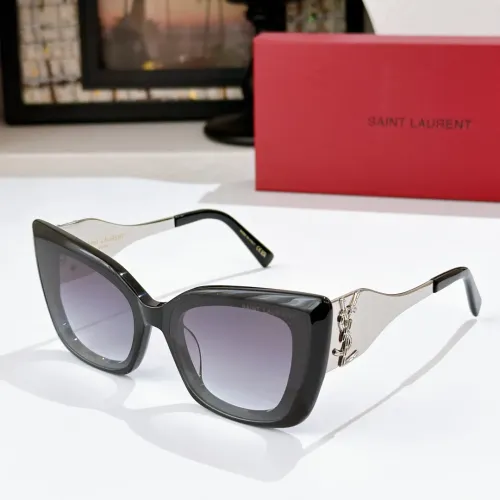 Wholesale Yves Saint Laurent YSL AAA Quality Sunglasses #1478981 $60.00 USD, Wholesale Quality Replica Yves Saint Laurent YSL AAA Quality Sunglasses
