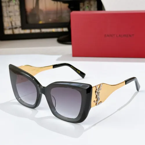 Wholesale Yves Saint Laurent YSL AAA Quality Sunglasses #1478982 $60.00 USD, Wholesale Quality Replica Yves Saint Laurent YSL AAA Quality Sunglasses