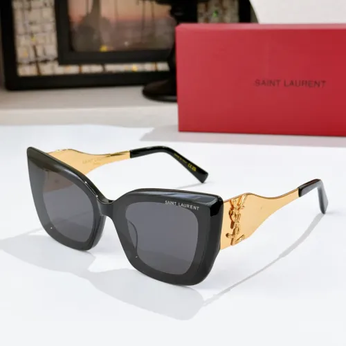 Wholesale Yves Saint Laurent YSL AAA Quality Sunglasses #1478983 $60.00 USD, Wholesale Quality Replica Yves Saint Laurent YSL AAA Quality Sunglasses