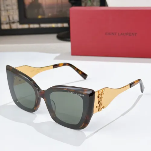 Wholesale Yves Saint Laurent YSL AAA Quality Sunglasses #1478985 $60.00 USD, Wholesale Quality Replica Yves Saint Laurent YSL AAA Quality Sunglasses