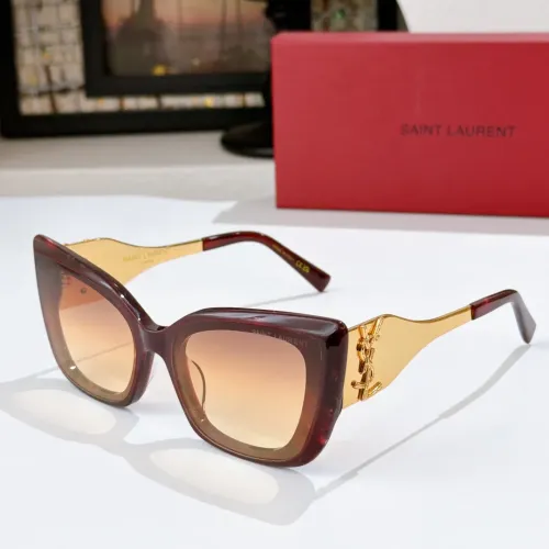 Wholesale Yves Saint Laurent YSL AAA Quality Sunglasses #1478987 $60.00 USD, Wholesale Quality Replica Yves Saint Laurent YSL AAA Quality Sunglasses