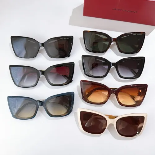 Replica Yves Saint Laurent YSL AAA Quality Sunglasses #1478987 $60.00 USD for Wholesale
