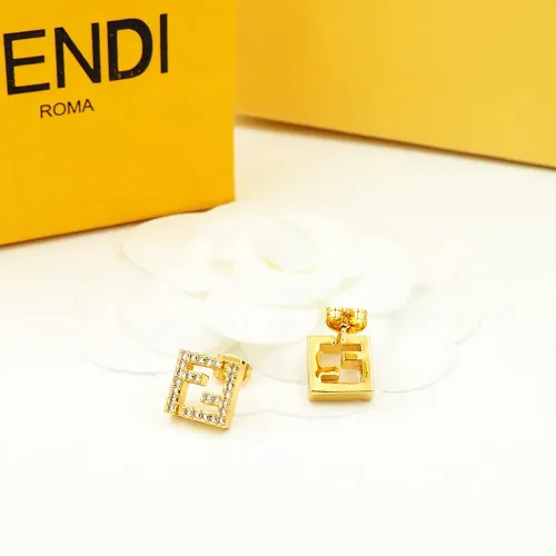 Replica Fendi Earrings For Women #1478990 $23.00 USD for Wholesale