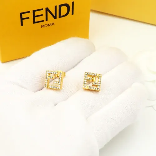 Replica Fendi Earrings For Women #1478990 $23.00 USD for Wholesale