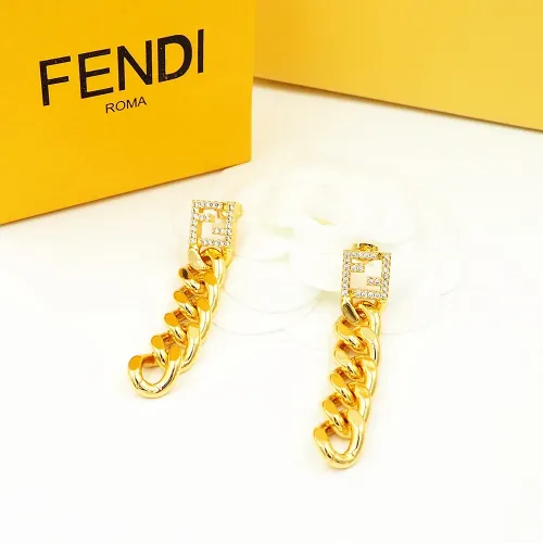 Wholesale Fendi Earrings For Women #1478993 $25.00 USD, Wholesale Quality Replica Fendi Earrings