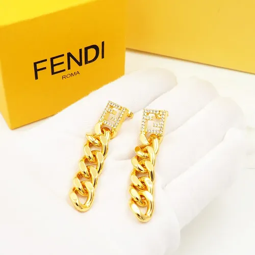 Replica Fendi Earrings For Women #1478993 $25.00 USD for Wholesale