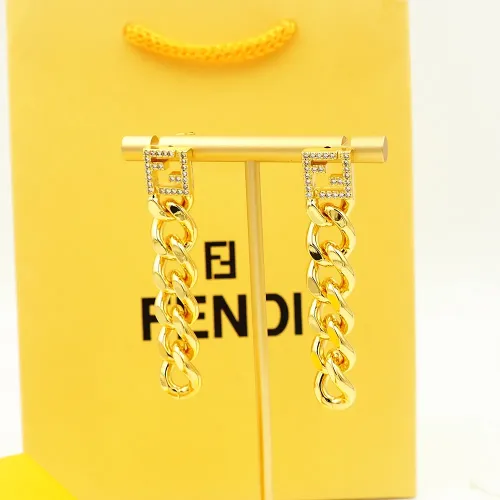 Replica Fendi Earrings For Women #1478993 $25.00 USD for Wholesale