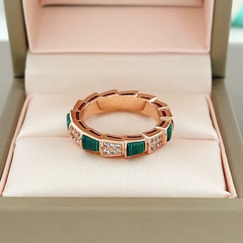 Wholesale Bvlgari Rings In Rose Gold For Women #1479175 $32.00 USD, Wholesale Quality Replica Bvlgari Rings