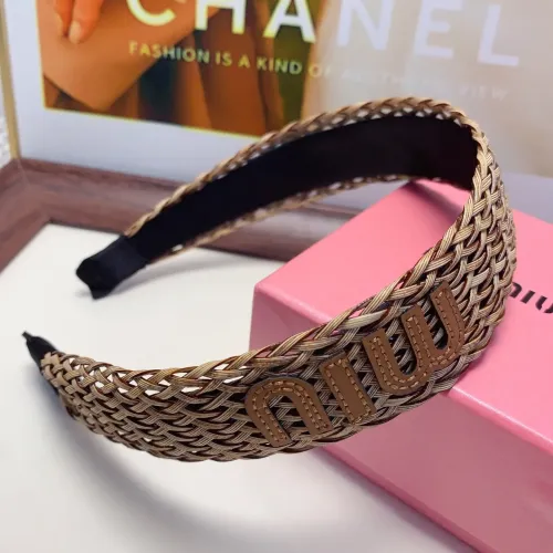 Replica MIU MIU Headband For Women #1479391 $25.00 USD for Wholesale