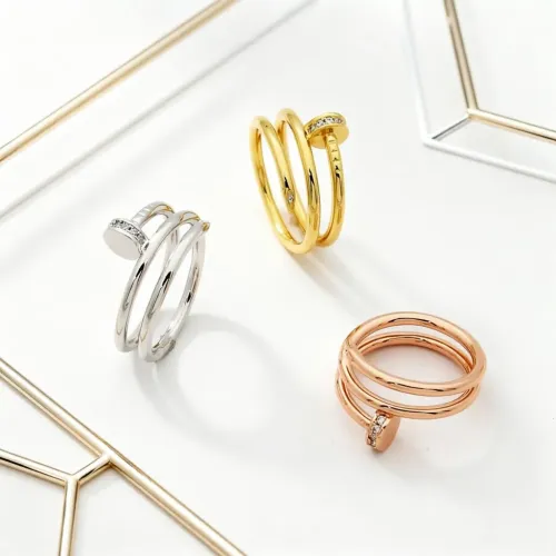 Replica Cartier Rings In Rose Gold For Unisex #1479430 $25.00 USD for Wholesale