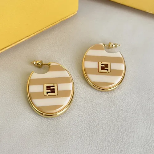 Wholesale Fendi Earrings For Women #1479545 $36.00 USD, Wholesale Quality Replica Fendi Earrings