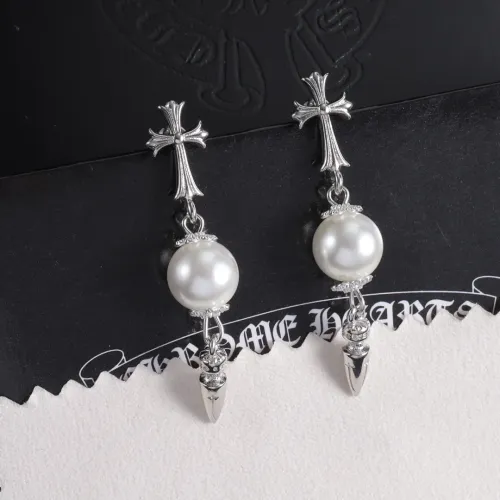 Wholesale Chrome Hearts Earrings For Women #1479749 $38.00 USD, Wholesale Quality Replica Chrome Hearts Earrings