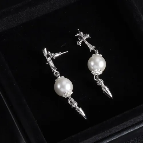 Replica Chrome Hearts Earrings For Women #1479749 $38.00 USD for Wholesale