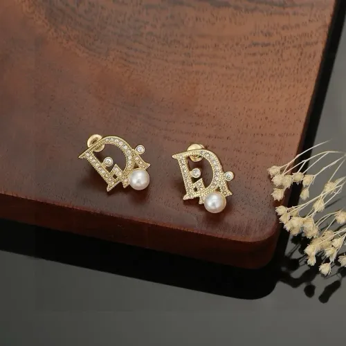 Replica Christian Dior Earrings For Women #1480062 $25.00 USD for Wholesale