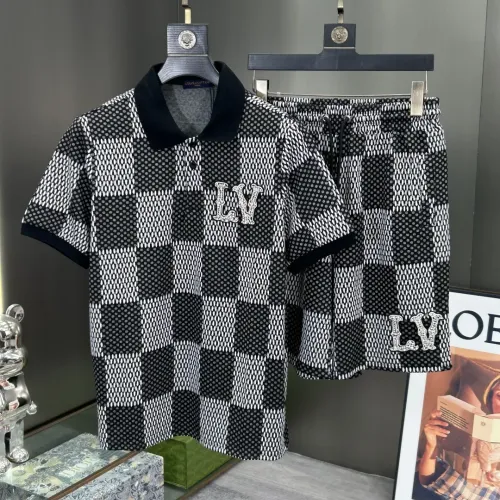 Wholesale Louis Vuitton LV Tracksuits Short Sleeved For Men #1480275 $72.00 USD, Wholesale Quality Replica Louis Vuitton LV Tracksuits