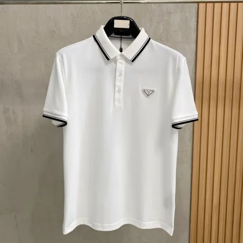 Wholesale Prada T-Shirts Short Sleeved For Men #1480418 $64.00 USD, Wholesale Quality Replica Prada T-Shirts