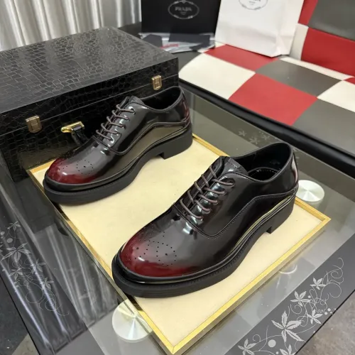 Replica Prada Leather Shoes For Men #1480505 $115.00 USD for Wholesale