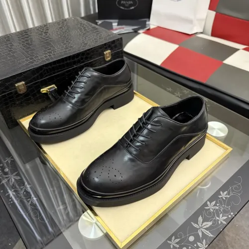 Replica Prada Leather Shoes For Men #1480507 $115.00 USD for Wholesale