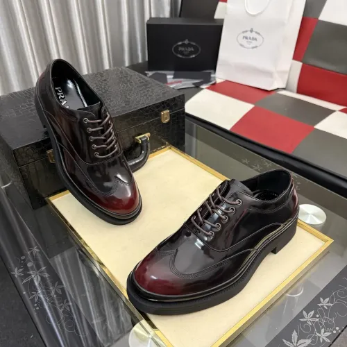 Replica Prada Leather Shoes For Men #1480508 $115.00 USD for Wholesale