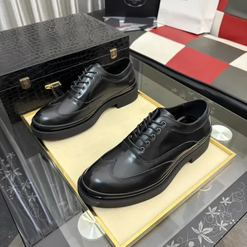 Replica Prada Leather Shoes For Men #1480509 $115.00 USD for Wholesale