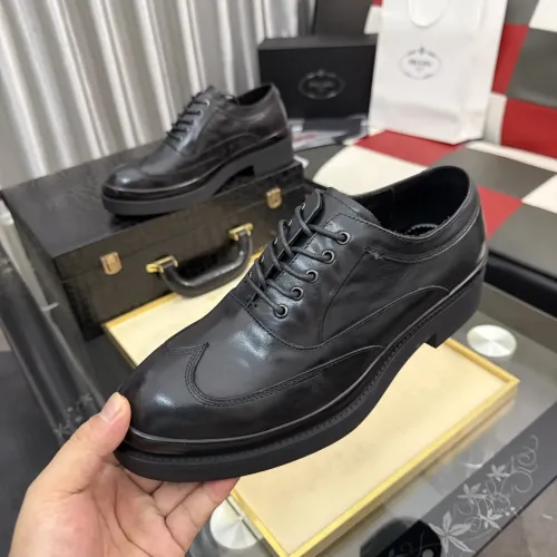 Wholesale Prada Leather Shoes For Men #1480510 $115.00 USD, Wholesale Quality Replica Prada Leather Shoes