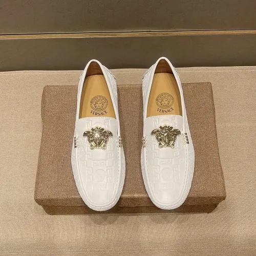 Replica Versace Leather Shoes For Men #1480560 $76.00 USD for Wholesale