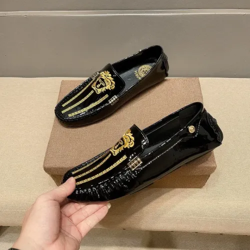 Replica Versace Leather Shoes For Men #1480568 $76.00 USD for Wholesale