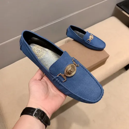 Replica Versace Leather Shoes For Men #1480570 $76.00 USD for Wholesale