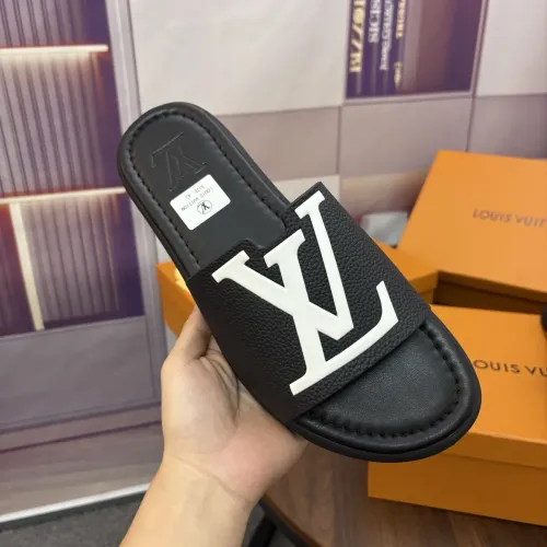 Wholesale Louis Vuitton Slippers For Men #1480594 $52.00 USD, Wholesale Quality Replica Louis Vuitton Slippers