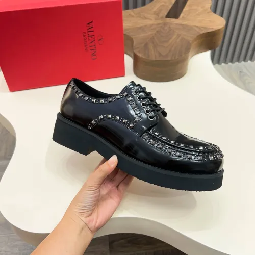 Replica Valentino Leather Shoes For Men #1480821 $128.00 USD for Wholesale