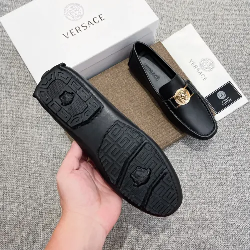 Replica Versace Leather Shoes For Men #1480855 $85.00 USD for Wholesale