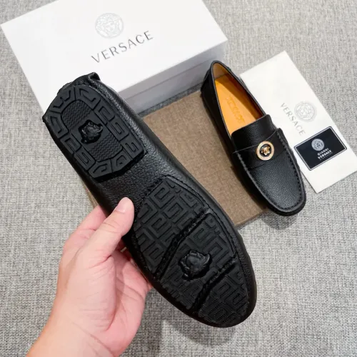 Replica Versace Leather Shoes For Men #1480856 $85.00 USD for Wholesale