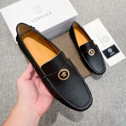 Replica Versace Leather Shoes For Men #1480856 $85.00 USD for Wholesale