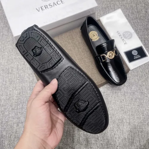 Replica Versace Leather Shoes For Men #1480857 $85.00 USD for Wholesale