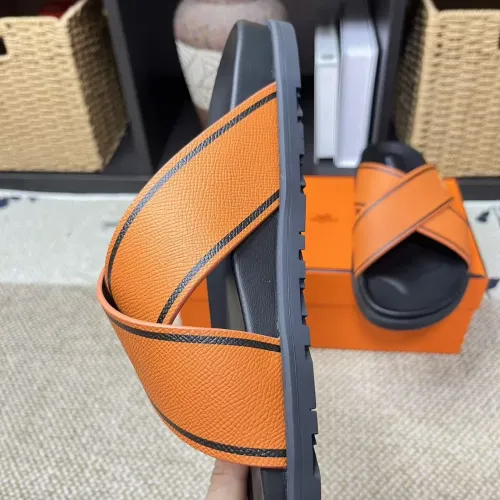 Replica Hermes Slippers For Men #1480872 $60.00 USD for Wholesale