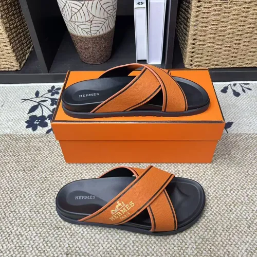 Replica Hermes Slippers For Women #1480890 $60.00 USD for Wholesale