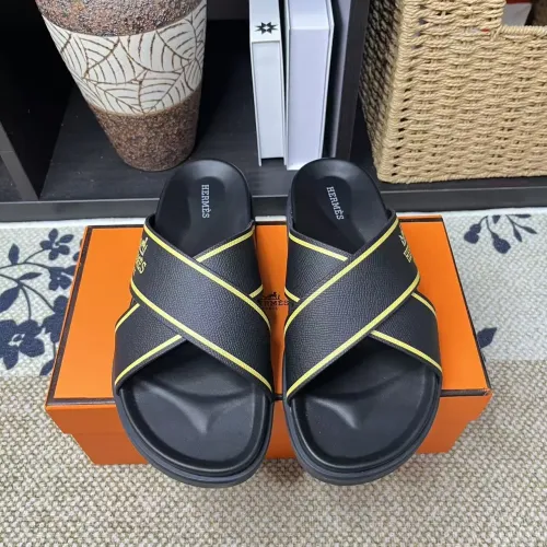 Replica Hermes Slippers For Men #1480891 $60.00 USD for Wholesale