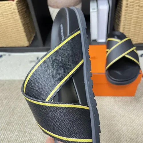 Replica Hermes Slippers For Men #1480891 $60.00 USD for Wholesale