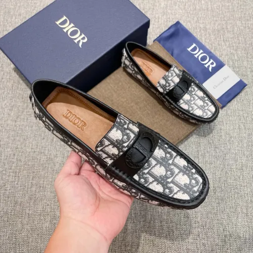 Replica Christian Dior Leather Shoes For Men #1480897 $80.00 USD for Wholesale