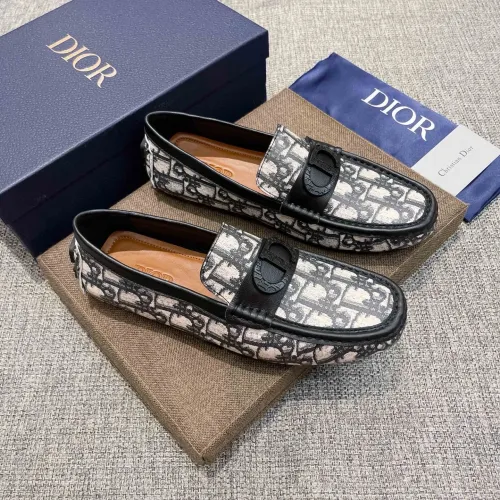 Replica Christian Dior Leather Shoes For Men #1480897 $80.00 USD for Wholesale