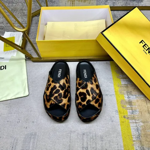 Replica Fendi Slippers For Women #1480982 $92.00 USD for Wholesale