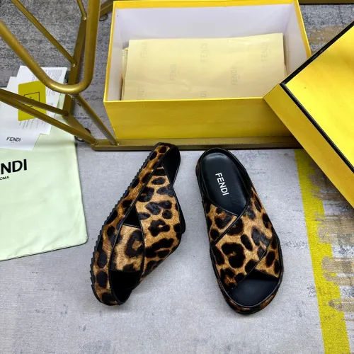 Replica Fendi Slippers For Women #1480982 $92.00 USD for Wholesale