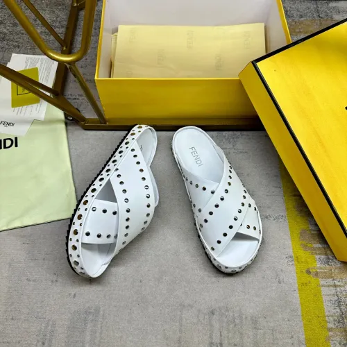 Replica Fendi Slippers For Women #1480984 $98.00 USD for Wholesale