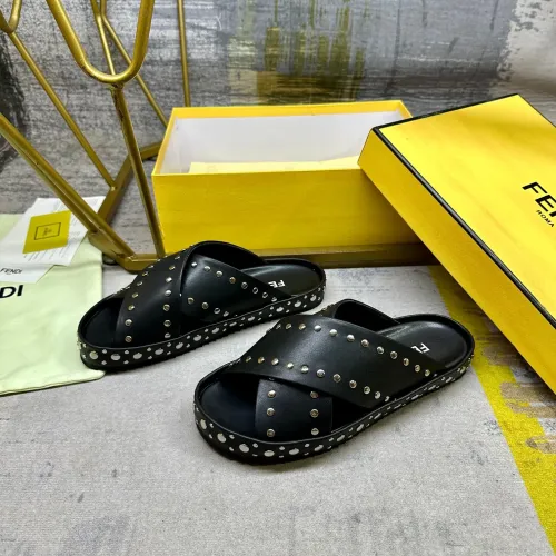 Wholesale Fendi Slippers For Men #1480985 $98.00 USD, Wholesale Quality Replica Fendi Slippers