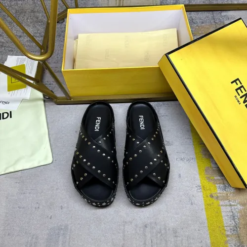 Replica Fendi Slippers For Men #1480985 $98.00 USD for Wholesale