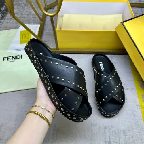 Replica Fendi Slippers For Men #1480985 $98.00 USD for Wholesale