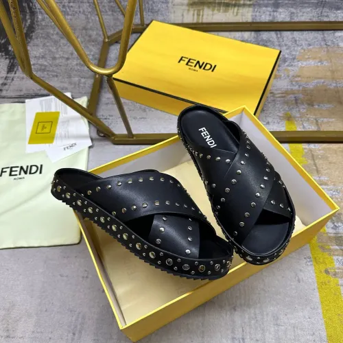 Replica Fendi Slippers For Men #1480985 $98.00 USD for Wholesale